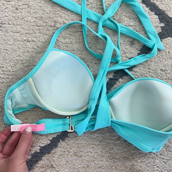 Victoria Secret Light blue wrap around tie bikini - Picture 5 of 5